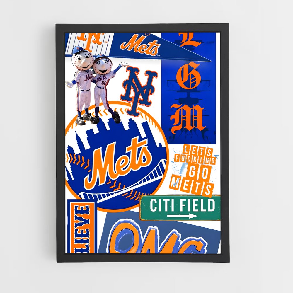 Poster Mets Mania – affiche Baseball (vue 2)
